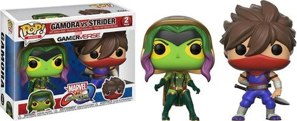 Funko 22776 Pop. Vinil 2'Li Paket: Capcom Vs. Marvel: Gamora Vs Strider ürün görseli 1