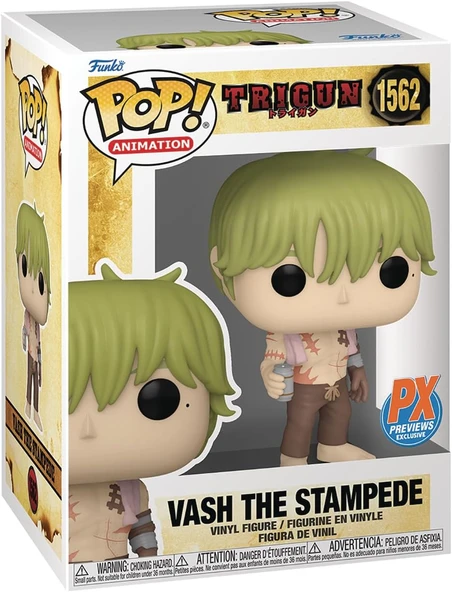 Funko Pop! Animasyon: Trigun - Vash Stampede (Gömleksiz) Figür (Px Exclusive) ürün görseli 1