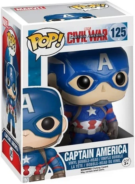 Funko Pop Marvel Captain America 3 Captain America - Resim 3