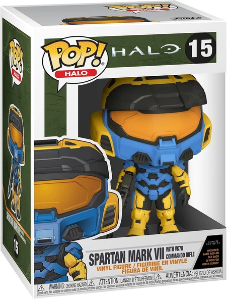 Funko Pop! Halo: Spartan Mark Vii W / Vk78 Commando Riffle - Yellow / Blue ürün görseli 1