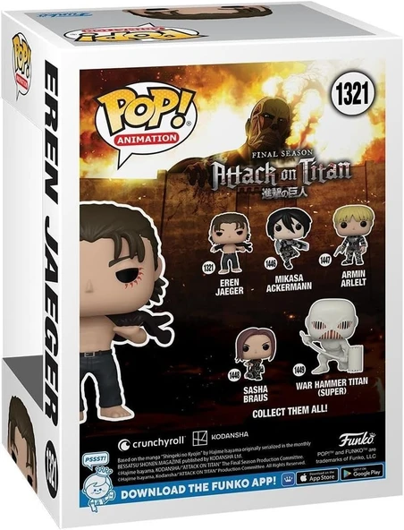 Funko Pop! ! Anime: Attack On Titan - Eren Jeager - Resim 3