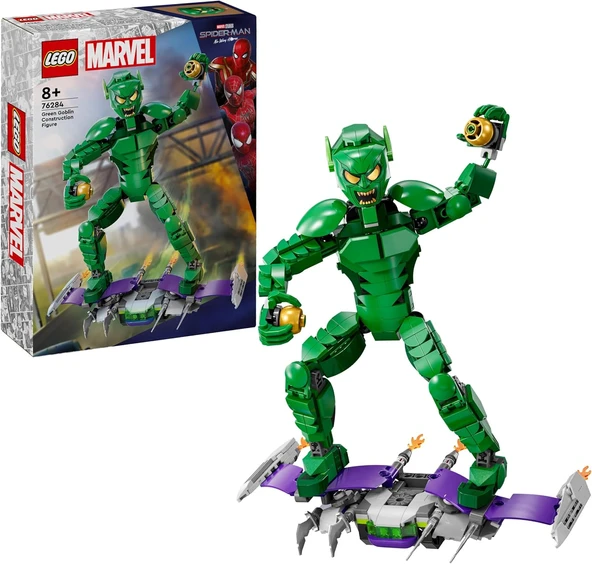 Lego Marvel Green Goblin Yapım Figürü 76284 - Çocuklar Için Planör Ve Balkabağı Bombaları İçeren Yar ürün görseli 1