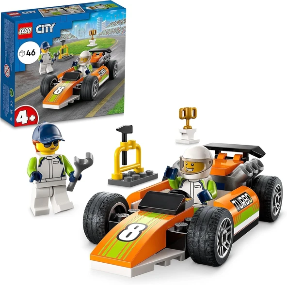Lego® City Yarış Arabası 60322-4 Yaş Ve Üzeri Çocuklar Için Tasarlanmış Oyuncak Yapım Seti (46 Parça ürün görseli 1