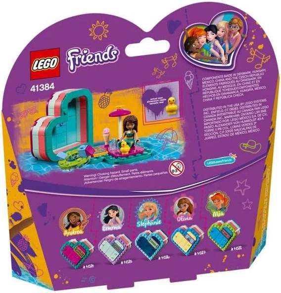 Lego Friends Andrea'Nın Yaz Kalp Kutusu 41384 Yapım Seti (83 Parça) ürün görseli 1
