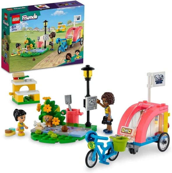 Lego® Friends Köpek Kurtarma Bisikleti 41738-6 Yaş Ve Üzeri Çocuklar Için Çıkarılabilir Römorklu Oyu ürün görseli 1