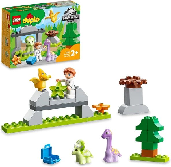 Lego® Duplo® Jurassic World Dinozor Yuvası 10938-2 Yaş Ve Üzeri Çocuklar Için 3 Hayvan Ve Bir Claire ürün görseli 1