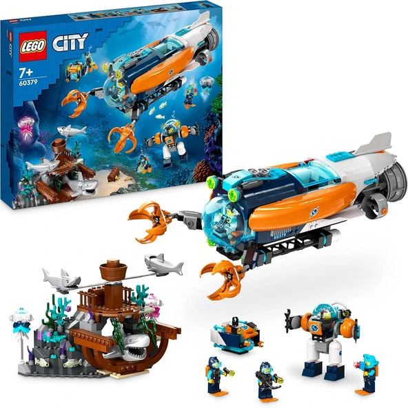 Lego City Derin Deniz Keşif Denizaltısı 60379 ürün görseli 1