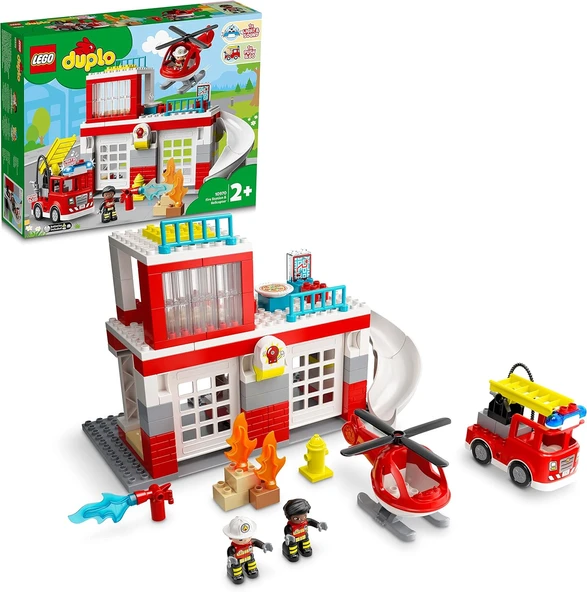 Lego® Duplo® Kurtarma İtfaiye Merkezi Ve Helikopter 10970 - Çocuklar İçin Yaratıcı Oyuncak Yapım Set ürün görseli 1