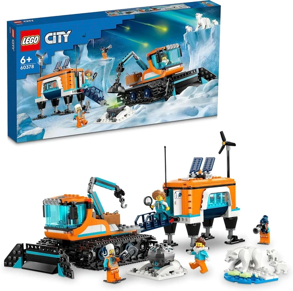 Lego® City Kutup Keşif Kamyonu Ve Mobil Laboratuvarı 60378 Oyuncak Yapım Seti (489 Parça) ürün görseli 1