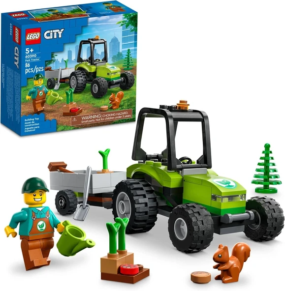 Lego® City Park Traktörü 60390-5 Yaş Ve Üzeri Çocuklar Için Oyuncak Yapım Seti (86 Parça) ürün görseli 1