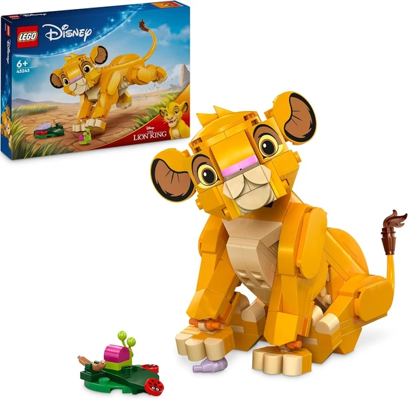 Lego ǀ Disney Yavru Aslan Kral Simba 43243, 6 Yaş Ve Üzeri Çocuklar İçin İnşa Edilebilen Yaratıcı Oy ürün görseli 1
