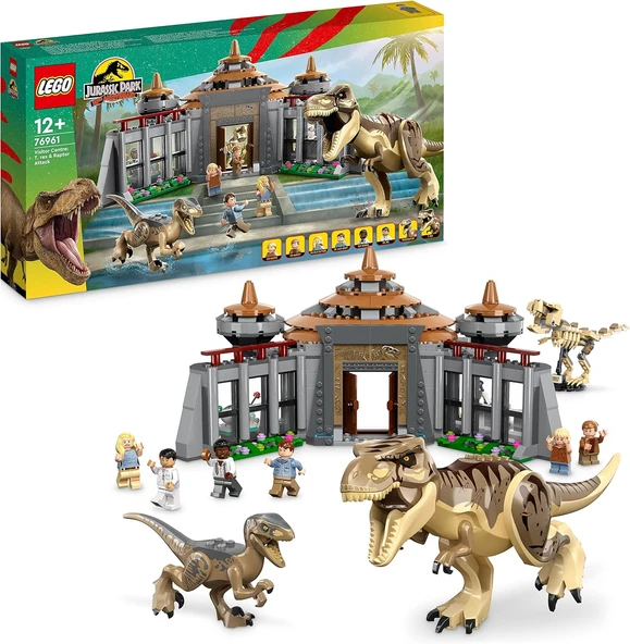 76961 Lego® Jurassic World Ziyaretçi Merkezi: T. Rex Ve Raptor Saldırısı ürün görseli 1