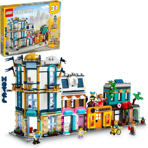 Lego® Creator 3’Ü 1 Arada Ana Cadde 31141-9 Yaş Ve Üzeri Çocuklar Için Oyuncak Bir Şehir, Art Deco B ürün görseli 1