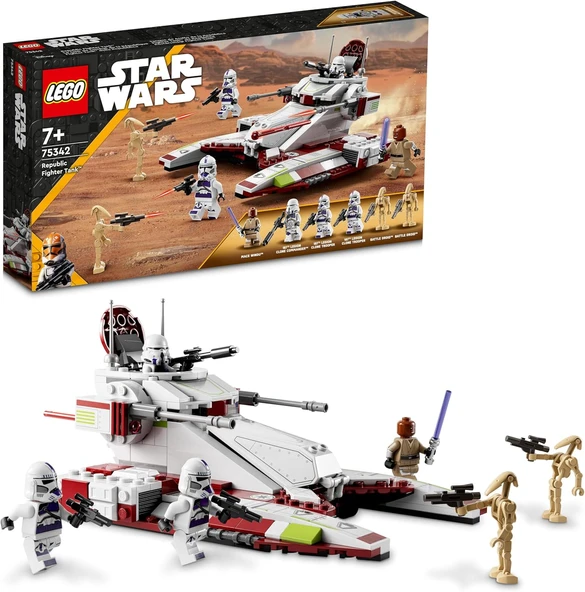 Lego Star Wars Republic Fighter Tank 75342, Cumhuriyet Savaşçısı Tankı Yapım Seti ürün görseli 1