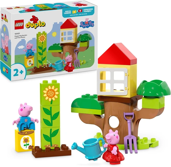 Lego Duplo Peppa Pig Bahçe Ve Ağaç Ev 10431-2 Yaş Ve Üzeri Çocuklar Için Peppa Pig Minifigürü İçeren ürün görseli 1