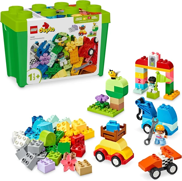 Lego Duplo Classic Arabalar Ve Kamyonlar Yapım Parçası Kutusu 10439, Küçük Çocuklar Için Araç İçeren ürün görseli 1