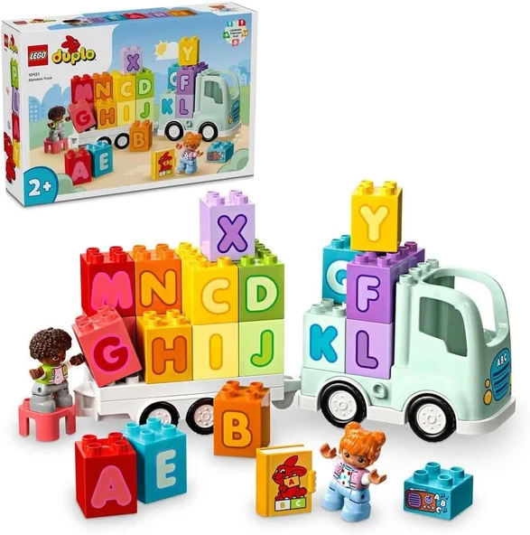 Lego Duplo Kasabası Alfabe Kamyonu Oyuncağı 10421-2 Yaş Ve Üzeri Çocuklar Için Eğitici Oyuncak Yapım ürün görseli 1