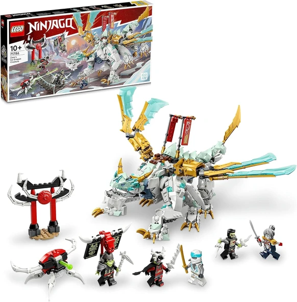 Lego® Ninjago® Zane’In Buz Ejderhası Yaratığı 71786-10 Yaş Ve Üzeri Çocuklar Için Ejderha Figürü İçe ürün görseli 1