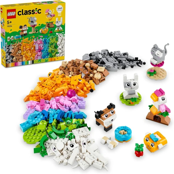 Lego Classic Yaratıcı Evcil Hayvanlar 11034 – 5 Yaş Ve Üzeri İçin Hayvan Figürleri İçeren Yaratıcı O ürün görseli 1