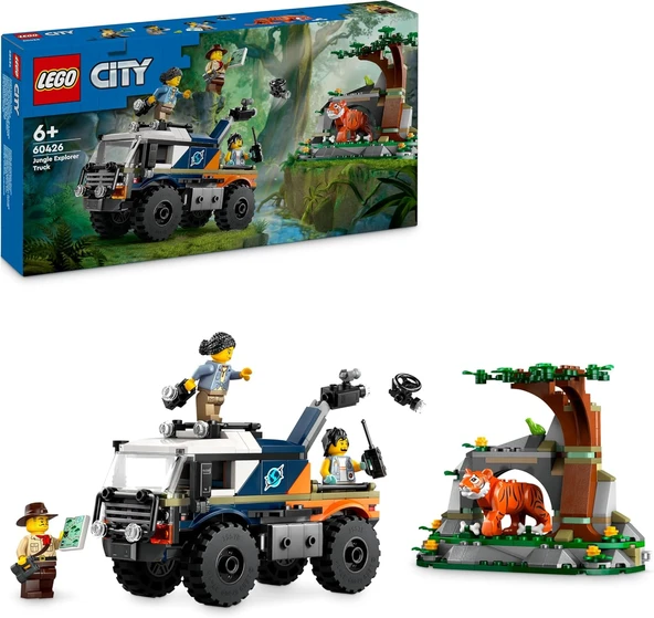 Lego City Orman Kaşifinin Arazi Kamyonu 60426-6 Yaş Ve Üzeri Çocuklar Için Yaratıcı Oyuncak Yapım Se ürün görseli 1