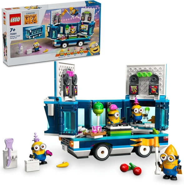 Lego Despicable Me 4 Minyonların Müzikli Parti Otobüsü 75581 7 Yaş Ve Üzeri Çocuklar İçin Yaratıcı O ürün görseli 1