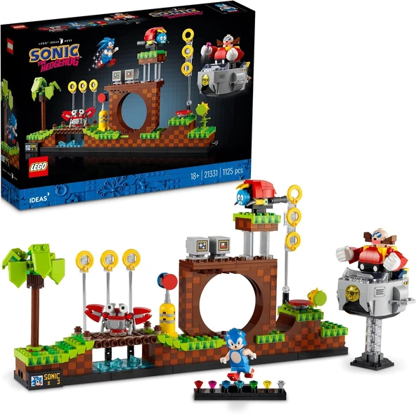 Lego® Ideas Sonic The Hedgehog Yeşil Tepe Bölgesi 21331 - Yetişkinler Için Nostaljik Yapım Seti (112 ürün görseli 1