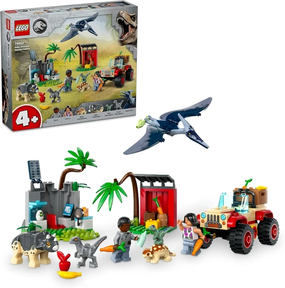 Lego Jurassic World Yavru Dinozor Kurtarma Merkezi 76963 – 4 Yaş Ve Üzeri Çocuklar Için Yaratıcı Oyu ürün görseli 1