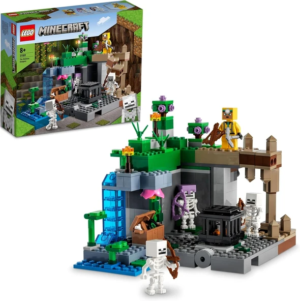 Lego® Minecraft® İskelet Zindanı 21189-8 Yaş Ve Üzeri Çocuklar Için Çağırıcı Ve Mağara Kâşifi İçeren ürün görseli 1