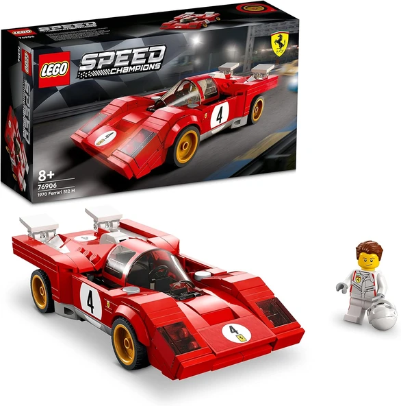 Lego® Speed Champions 1970 Ferrari 512 M 76906-8 Yaş Ve Üzeri Çocuklar Için Harika Bir Yarış Arabası ürün görseli 1