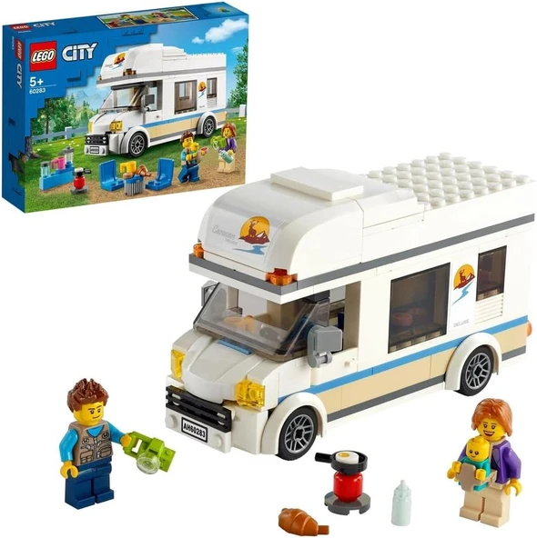 Lego City Tatilci Karavanı 60283 - 5 Yaş Ve Üzeri Çocuklar İçin 2 Minifigür İçeren Yaratıcı Oyuncak ürün görseli 1