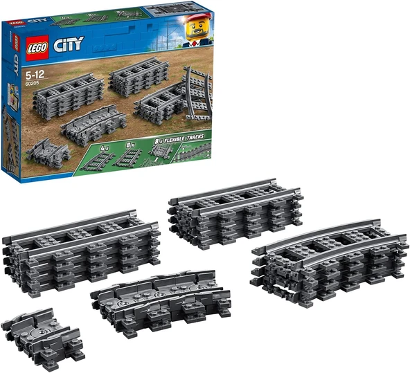 Lego City Raylar 60205 -5 Yaş Ve Üzeri Çocuklar Için City Setleriyle Uyumlu Yaratıcı Oyuncak Yapım S ürün görseli 1