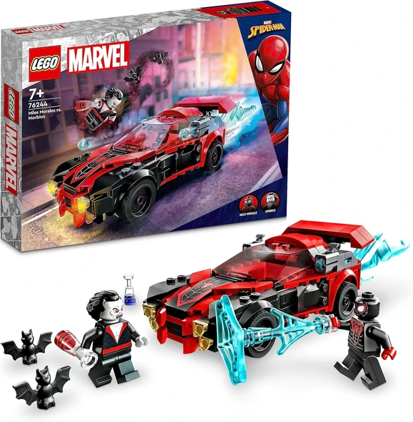 Lego® Marvel Miles Morales Morbius’A Karşı 76244-7 Yaş Ve Üzeri Için Minifigür Ve Araba İçeren Örümc ürün görseli 1
