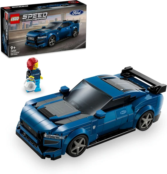 Lego Speed Champions Ford Mustang Dark Horse Spor Araba 76920-9 Yaş Ve Üzeri Çocuklar Için Koleksiyo ürün görseli 1