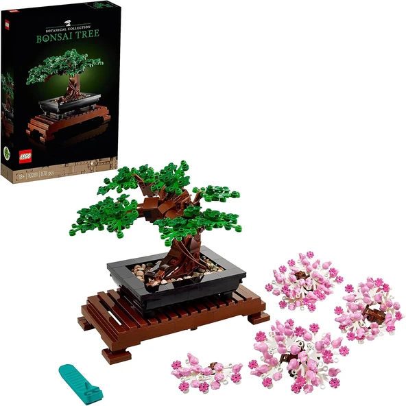 Lego Icons Bonsai Ağacı 10281 - Yetişkinler İçin Bitki Figürü İçeren Sergilenebilir Yaratıcı Model Y ürün görseli 1