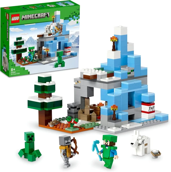 Lego® Minecraft® Donmuş Tepeler 21243-8 Yaş Ve Üzeri Çocuklar Için Oyunun Buzlu Biyomunu İçeren Oyun ürün görseli 1