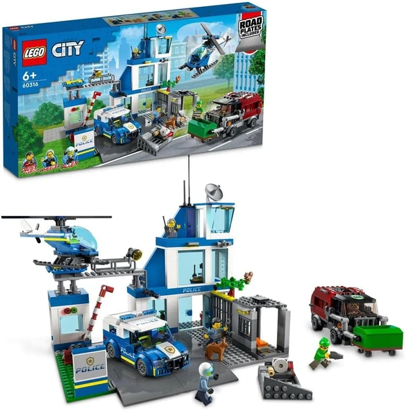 Lego® City Polis Merkezi 60316-6 Yaş Ve Üzeri Çocuklar Için Oyuncak Yapım Seti (668 Parça) ürün görseli 1