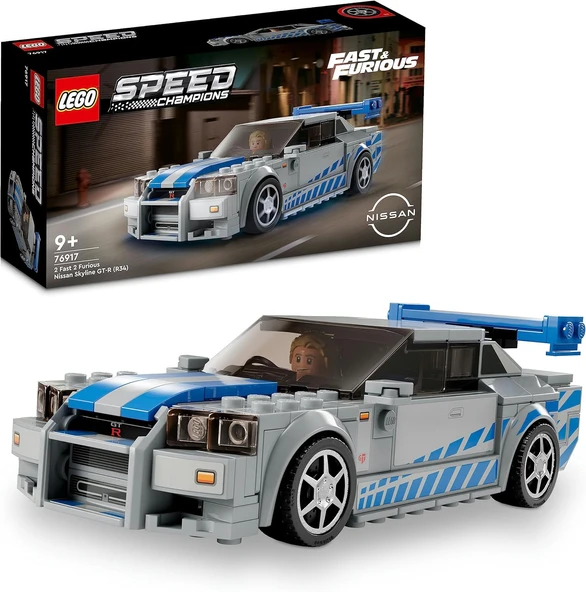 Lego® Speed Champions Daha Hızlı Daha Öfkeli Nissan Skyline Gt-R (R34) 76917 (319 Parça) ürün görseli 1