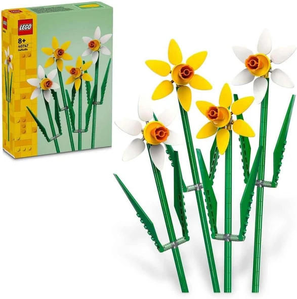 Lego Iconic Nergis 40747- Dekoratif, Koleksiyonluk Ve Sergilenebilir Çiçek Modeli Yapım Seti (216 Pa ürün görseli 1