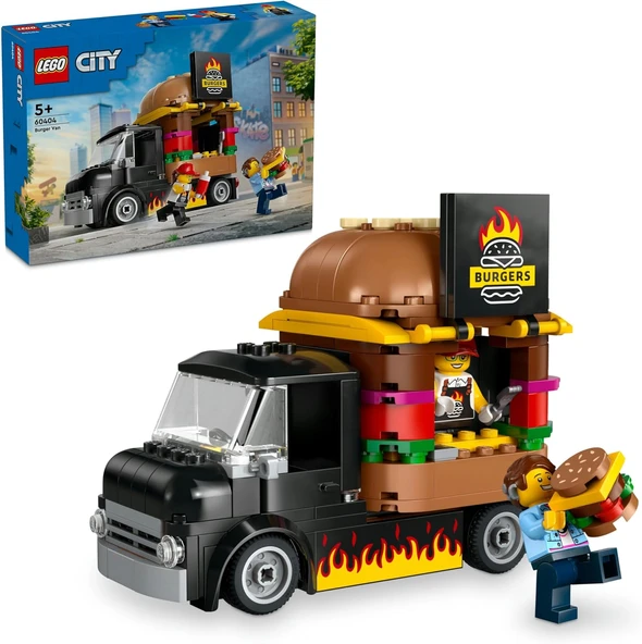 Lego City Hamburger Kamyonu 60404-5 Yaş Ve Üzeri Için Yaratıcı Oyuncak Yapım Seti (194 Parça) ürün görseli 1