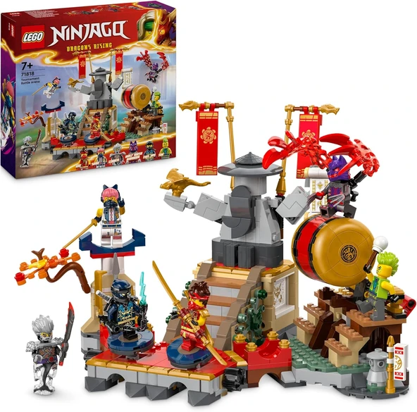 Lego Ninjago Turnuva Savaş Arenası 71818 – 7 Yaş Ve Üzeri İçin 6 Minifigür İçeren Yaratıcı Oyuncak Y ürün görseli 1