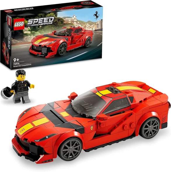 Lego Speed Champions Ferrari 812 Competizione 76914-9 Yaş Ve Üzeri Çocuklar İçin Koleksiyonluk Araba ürün görseli 1