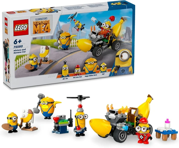 Lego Despicable Me 4 Minyonlar Ve Muz Araba 75580 6 Yaş Ve Üzeri Çocuklar İçin Filmden Esinlenen Yar ürün görseli 1