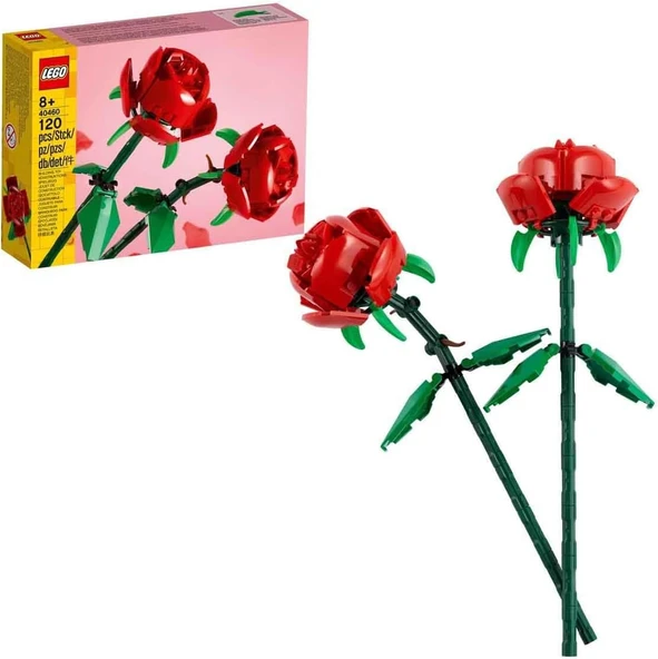 Lego® Icons Gül 40460 - Dekoratif, Koleksiyonluk Ve Sergilenebilir Çiçek Modeli Yapım Seti (120 Parç ürün görseli 1