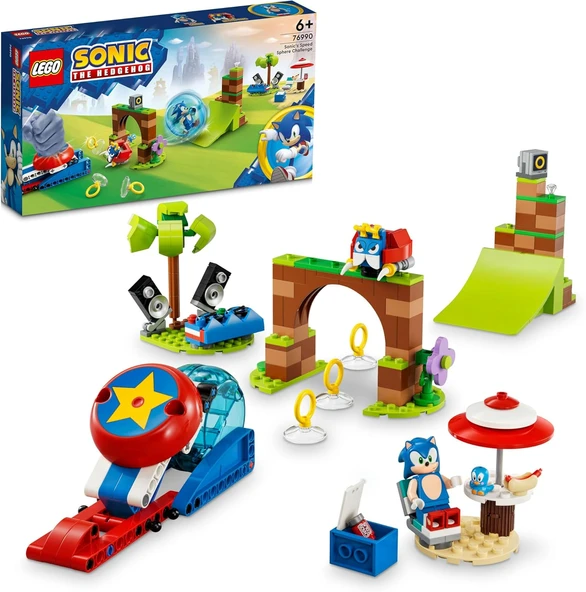 Lego Sonic The Hedgehog Sonic Hız Küresi Meydan Okuması 76990 Yapım Seti (292 Parça) ürün görseli 1