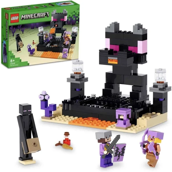 Lego® Minecraft® End Arenası 21242-8 Yaş Ve Üzeri Çocuklar Için Ender Ejderhalı Oyuncak Yapım Seti ( ürün görseli 1