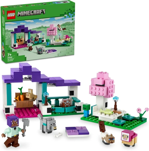Lego Minecraft Hayvan Barınağı 21253-7 Yaş Ve Üzeri Macera Oyunları Seven Çocuklar İçin 6 Adet Minec ürün görseli 1
