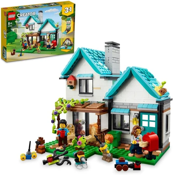 Lego Creator Şirin Ev 31139-8 Yaş Ve Üzeri Çocuklar İçin Aile, Kanal Ve Göl Evi İçeren Yaratıcı Oyun ürün görseli 1