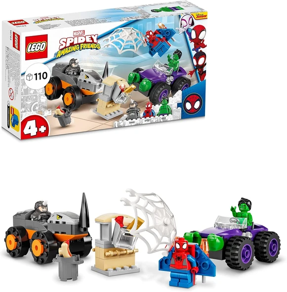 Lego® Marvel Spidey Ve İnanılmaz Arkadaşları Hulk, Gergedan Kamyona Karşı 10782-4 Yaş Ve Üzeri Için ürün görseli 1