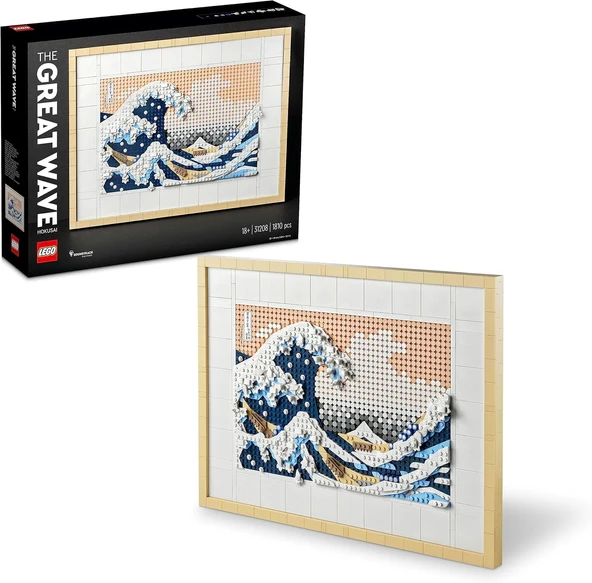 Lego Icons Art Hokusai Büyük Dalga 31208 Sanatseverler Ve Yetişkinler Için Japon Tablo Yapım Seti (1 ürün görseli 1