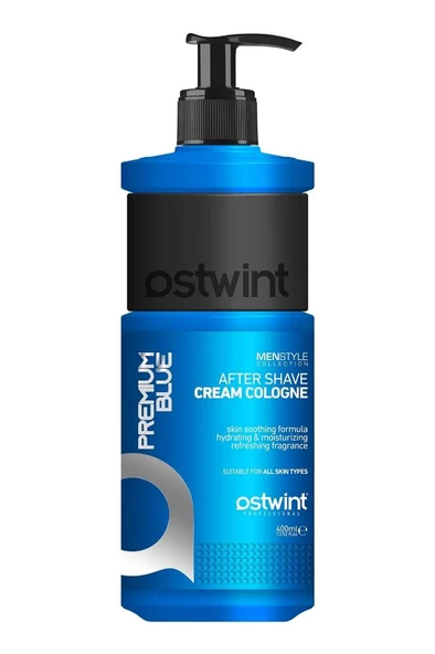 Ostwint Tıraş Sonrası Krem Kolonya Balsam Premium Blue 400 Ml ürün görseli 1
